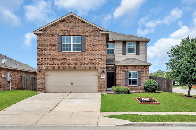 6173 Chalk Hollow Dr, Fort Worth, TX 76179 - traditional home featuring brick siding, a garage, and driveway