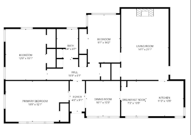 6908 Park Place Dr, Richland Hills, TX 76118 - floor plan / room layout