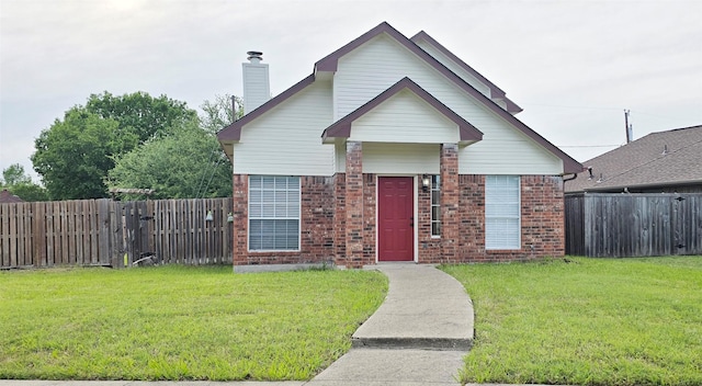 510 E Stone Cir, Wylie, TX 75098 - view of front facade with brick siding and a chimney