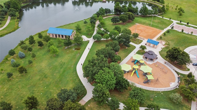 3601 Aqua Springs Dr, Plano, TX 75025 - aerial overview of property's location with a nearby body of water
