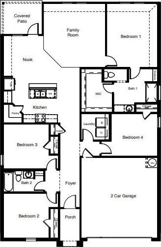8417 Stout Dr, Fort Worth, TX 76131 - floor plan / room layout