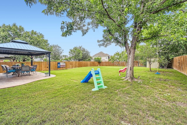 8633 Shadow Trace Dr, Fort Worth, TX 76244 - view of yard featuring a patio and a gazebo