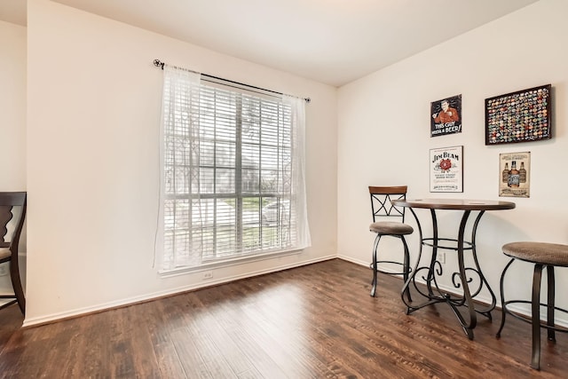 8633 Shadow Trace Dr, Fort Worth, TX 76244 - dining room featuring plenty of natural light, wood finished floors, and baseboards