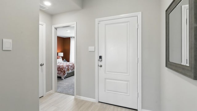 857 Cedarbrook, Fort Worth, TX 76131 - entryway with light wood-type flooring and baseboards