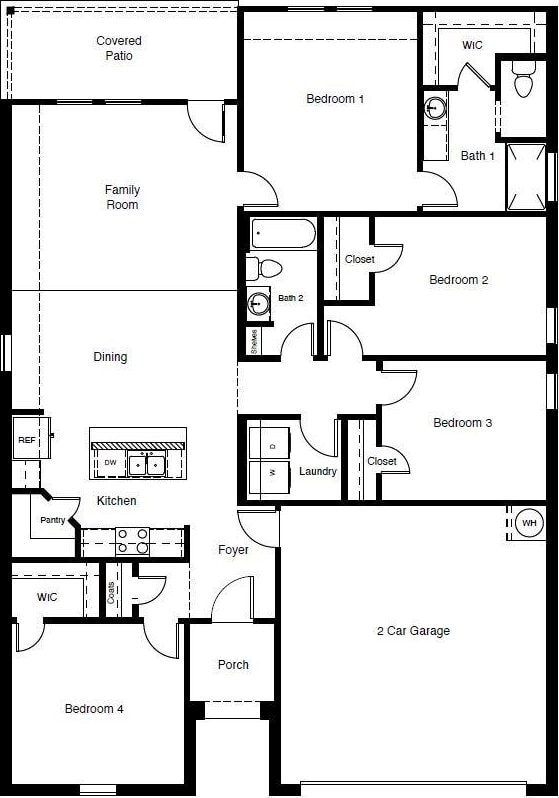 857 Cedarbrook, Fort Worth, TX 76131 - property floor plan