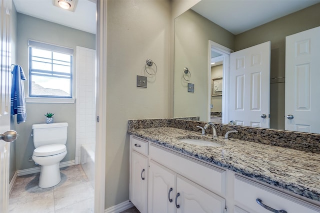 4113 Southwood E, Colleyville, TX 76034 - full bath with vanity, toilet, and baseboards