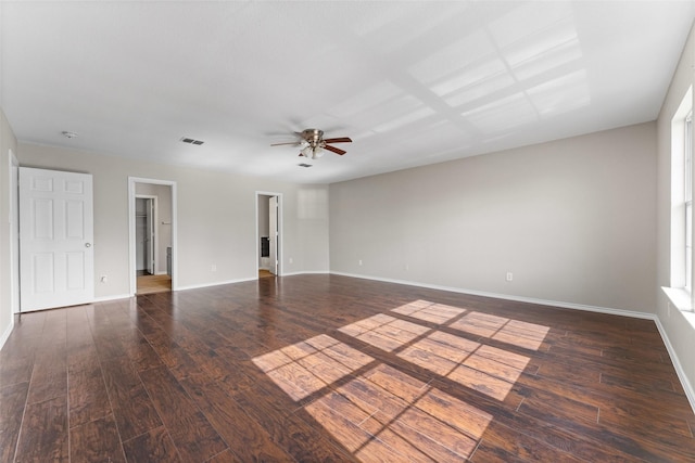 1817 Cedarbriar Dr, Mesquite, TX 75181 - unfurnished room with a ceiling fan, wood finished floors, and baseboards