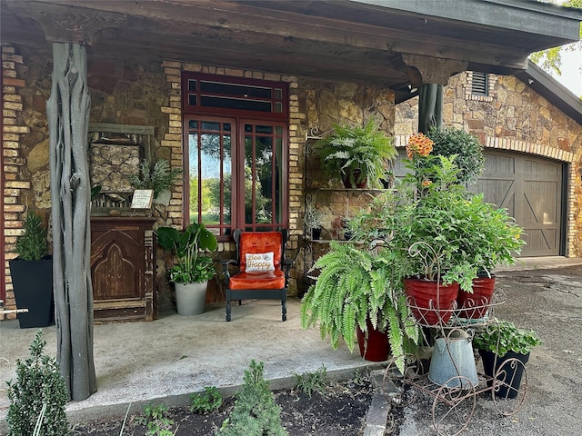 4000 Pecan Ln, Benbrook, TX 76116 - view of exterior entry with stone siding and a porch