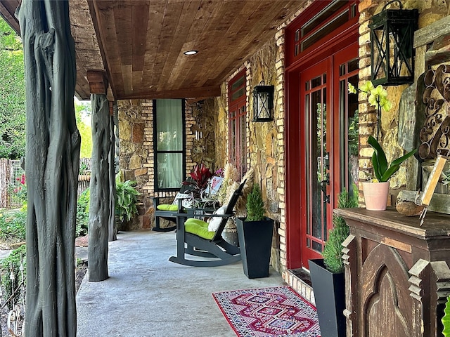 4000 Pecan Ln, Benbrook, TX 76116 - view of covered porch