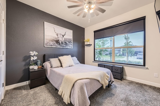 14613 Bootes Dr, Haslet, TX 76052 - carpeted bedroom with baseboards and a ceiling fan