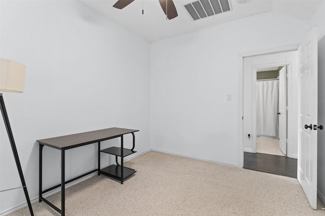 4100 Creekhollow Dr, Carrollton, TX 75010 - carpeted empty room with a ceiling fan and baseboards