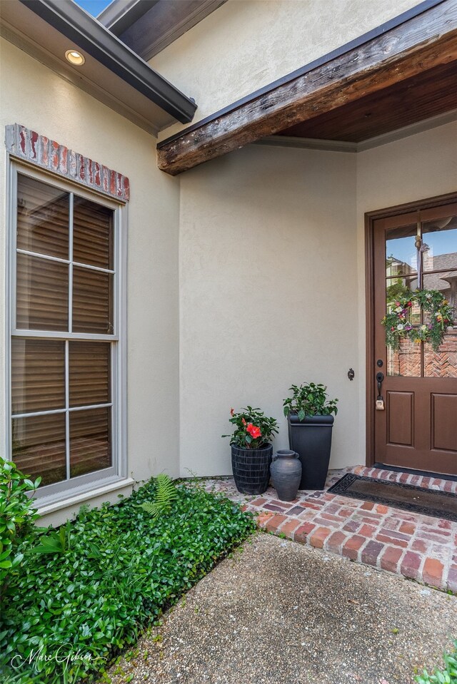 145 Carondelet Ct, Bossier City, LA 71111 - property entrance featuring stucco siding