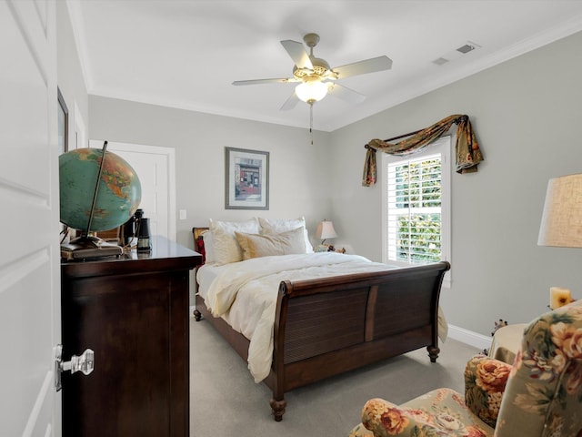 411 Jordan Farm Cir, Rockwall, TX 75087 - bedroom with light carpet, a ceiling fan, and baseboards