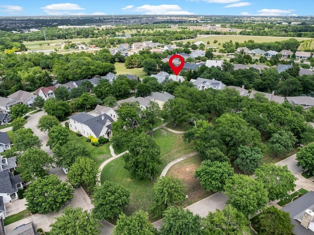 411 Jordan Farm Cir, Rockwall, TX 75087 - aerial view of residential area with a tree filled landscape
