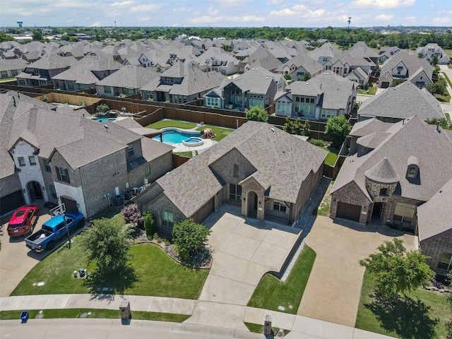 945 Colby Bluff Dr, Rockwall, TX 75087 - aerial view of residential area featuring a pool