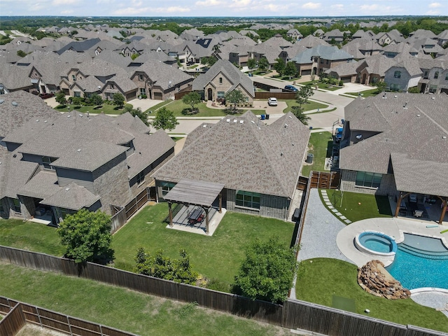 945 Colby Bluff Dr, Rockwall, TX 75087 - aerial view of residential area featuring a pool area