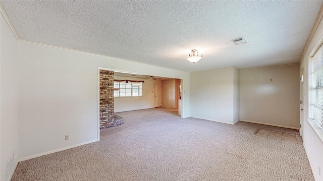 10335 Nolan Dr, Tyler, TX 75709 - unfurnished room featuring carpet floors, a textured ceiling, and baseboards
