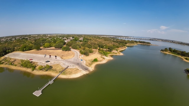 201 Barkley Dr, Hickory Creek, TX 75065 - aerial view of property and surrounding area featuring a nearby body of water and a forest