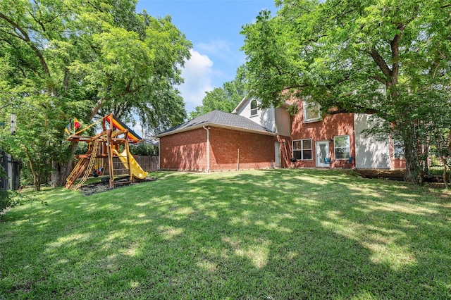 2145 Tartan Trl, Highland Village, TX 75077 - view of yard with a playground