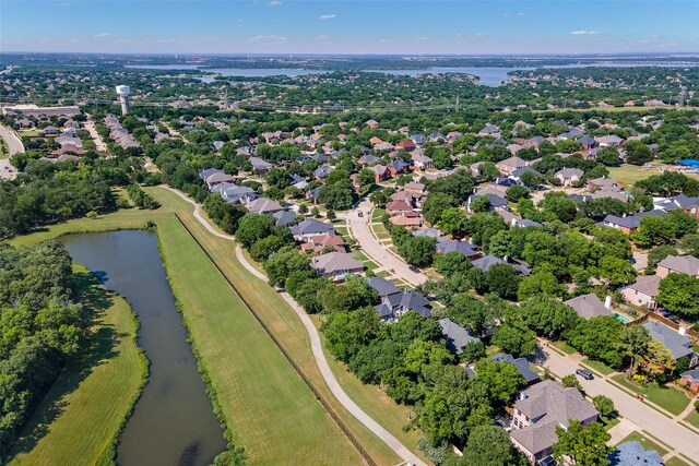 2145 Tartan Trl, Highland Village, TX 75077 - view of property location with a nearby body of water and nearby suburban area