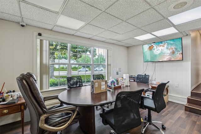 745 Buckner Blvd, Dallas, TX 75218 - office space with wood finished floors and a paneled ceiling