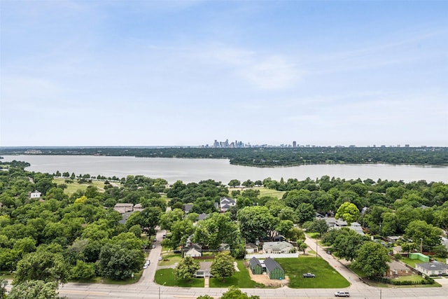 745 Buckner Blvd, Dallas, TX 75218 - bird's eye view of a nearby body of water and a tree filled landscape