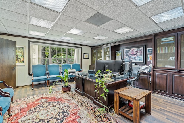 745 Buckner Blvd, Dallas, TX 75218 - office area with wood finished floors