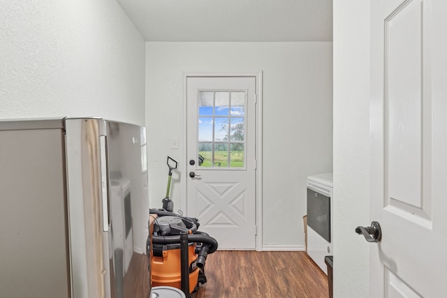 2227 Fm 2815 S, Bonham, TX 75418 - washroom featuring wood finished floors and baseboards