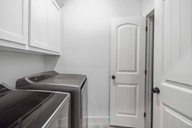 5185 Fox Trot Ln, Caddo Mills, TX 75135 - laundry room with washer and dryer and cabinet space
