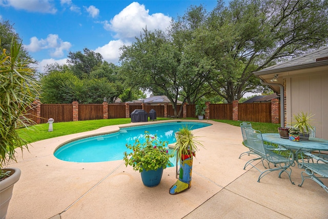 15810 Ranchita Dr, Dallas, TX 75248 - view of swimming pool featuring a patio area