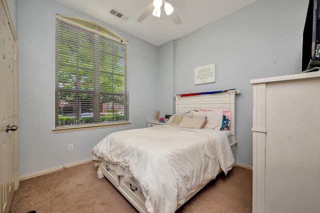 3532 Gallant Trl, Fort Worth, TX 76244 - bedroom with carpet, baseboards, and ceiling fan