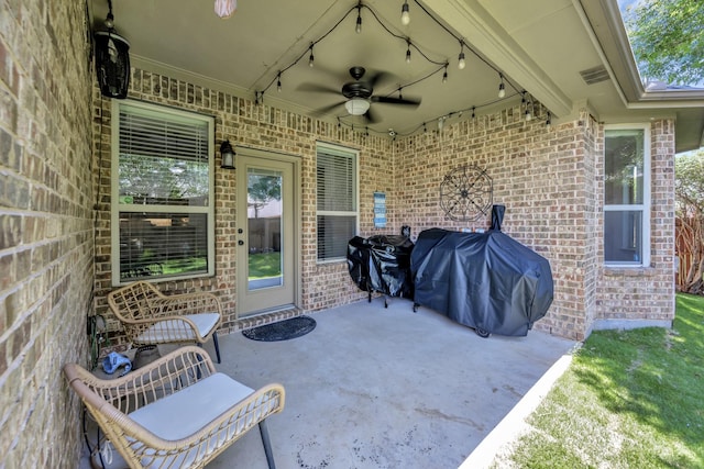 3532 Gallant Trl, Fort Worth, TX 76244 - view of patio with a ceiling fan