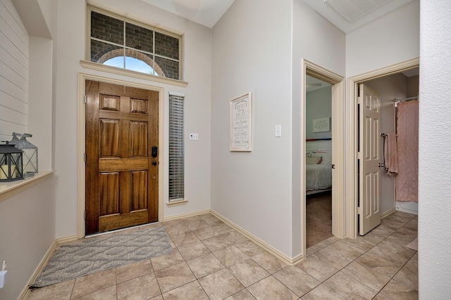 3532 Gallant Trl, Fort Worth, TX 76244 - foyer entrance with baseboards and light tile patterned floors
