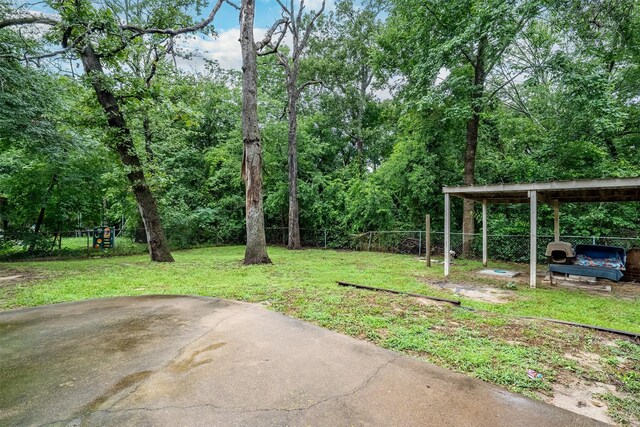 1361 Shady Ln, Canton, TX 75103 - view of yard with a patio area