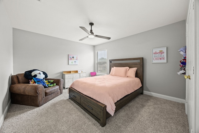 2701 Peach Dr, Little Elm, TX 75068 - carpeted bedroom featuring baseboards and ceiling fan