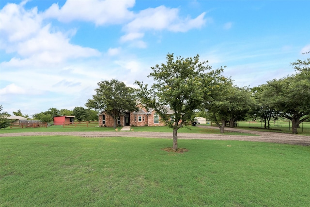 15393 Armstrong Rd, Terrell, TX 75160 - view of yard with curved driveway