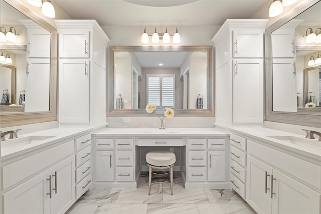 15140 Spider Lily Rd, Frisco, TX 75035 - full bathroom featuring marble look tiles and vanity