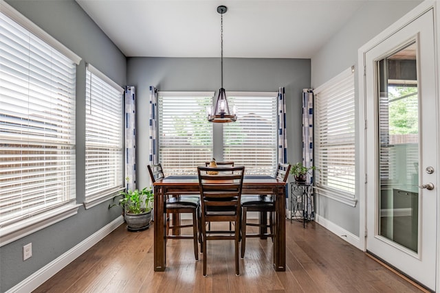 1340 Benavites Dr, Little Elm, TX 75068 - dining area with a chandelier, plenty of natural light, and baseboards