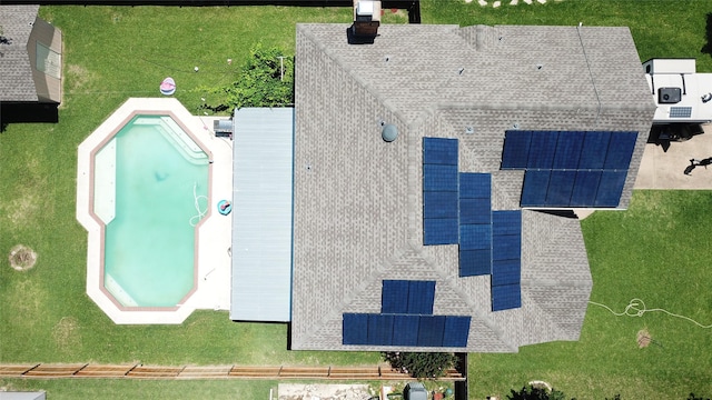 7413 Dana Ln, North Richland Hills, TX 76182 - bird's eye view of a pool