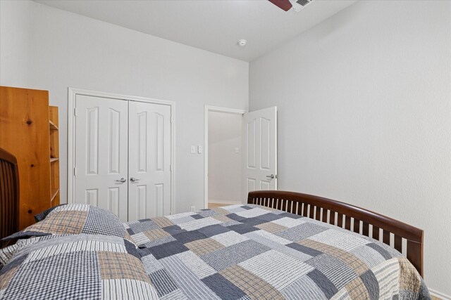 10237 Red Bluff Ln, Fort Worth, TX 76177 - bedroom featuring a closet and baseboards