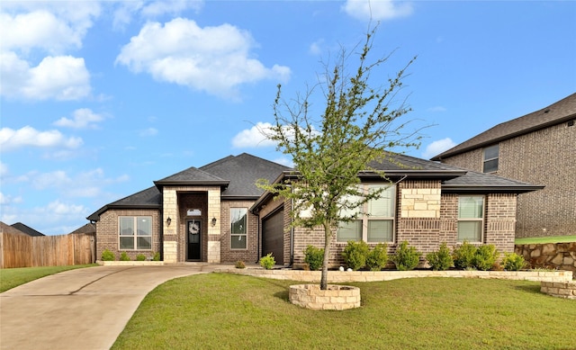 2512 Bunker Hill Dr, Burleson, TX 76028 - view of front of home featuring driveway, a garage, brick siding, and roof with shingles