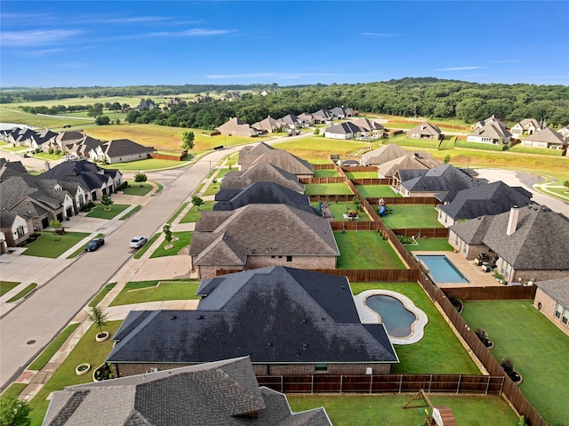 2512 Bunker Hill Dr, Burleson, TX 76028 - aerial view of residential area with a pool