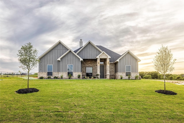 7009 Ranch View Pl, Springtown, TX 76082 - craftsman-style home with board and batten siding and a chimney