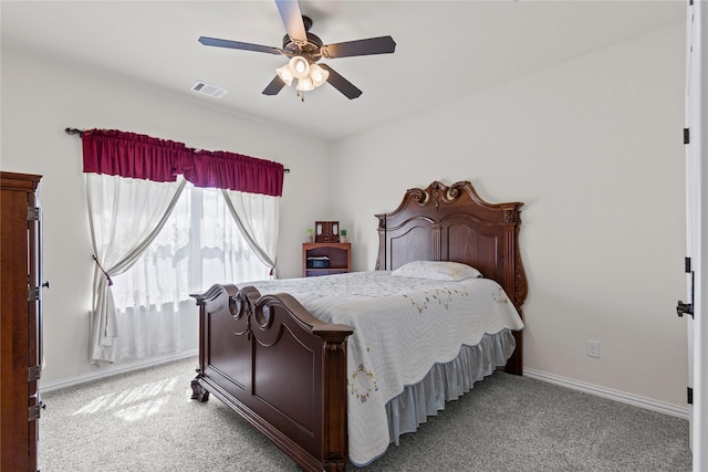 136 Spring Meadow Dr, Springtown, TX 76082 - bedroom featuring light carpet, baseboards, and a ceiling fan