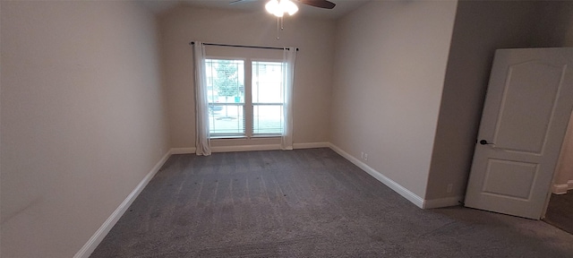 1094 Canterbury Ln, Forney, TX 75126 - empty room featuring carpet flooring, ceiling fan, and baseboards