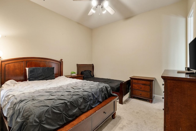 631 Rock Hill Rd, Prosper, TX 75078 - bedroom with light carpet and a ceiling fan