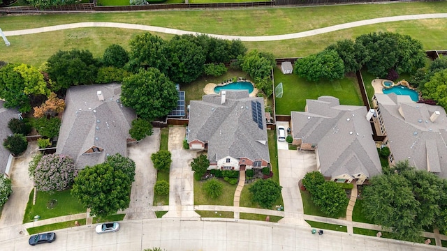 631 Rock Hill Rd, Prosper, TX 75078 - drone / aerial view of a pool area