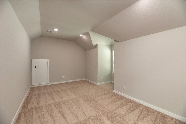222 Goosewood Dr, Mckinney, TX 75071 - bonus room with light carpet, lofted ceiling, recessed lighting, and baseboards
