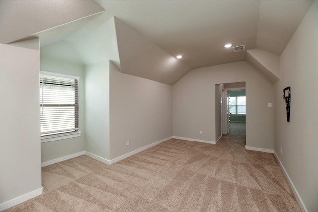 222 Goosewood Dr, Mckinney, TX 75071 - additional living space with carpet flooring, lofted ceiling, and baseboards