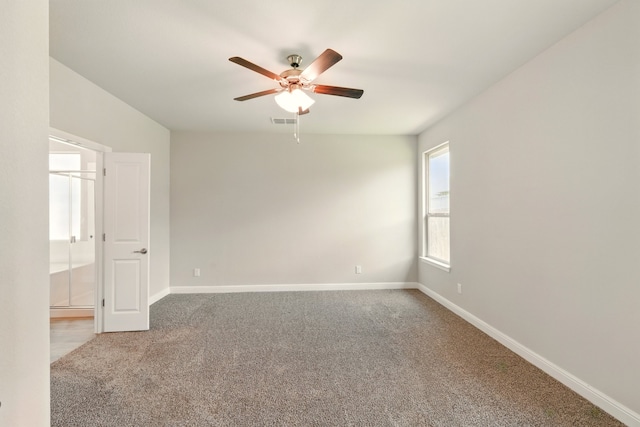 524 Big Horn Pass, Denton, TX 76210 - carpeted empty room with ceiling fan and baseboards
